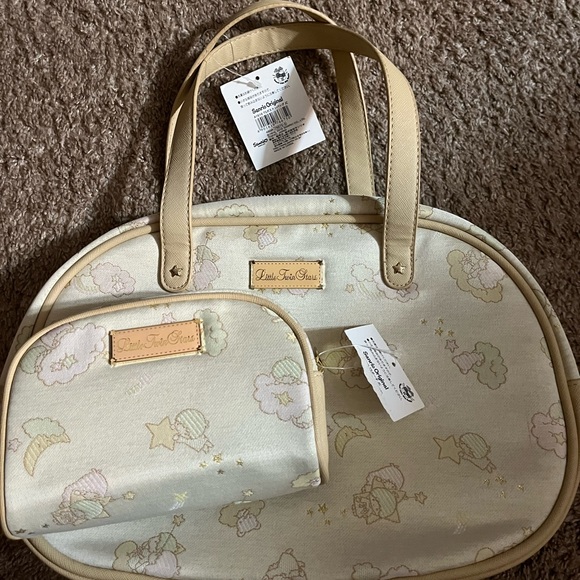 Sanrio Handbags - RARE NWT Little Twin Stars Imported Purse with Matching Cosmetic Bag